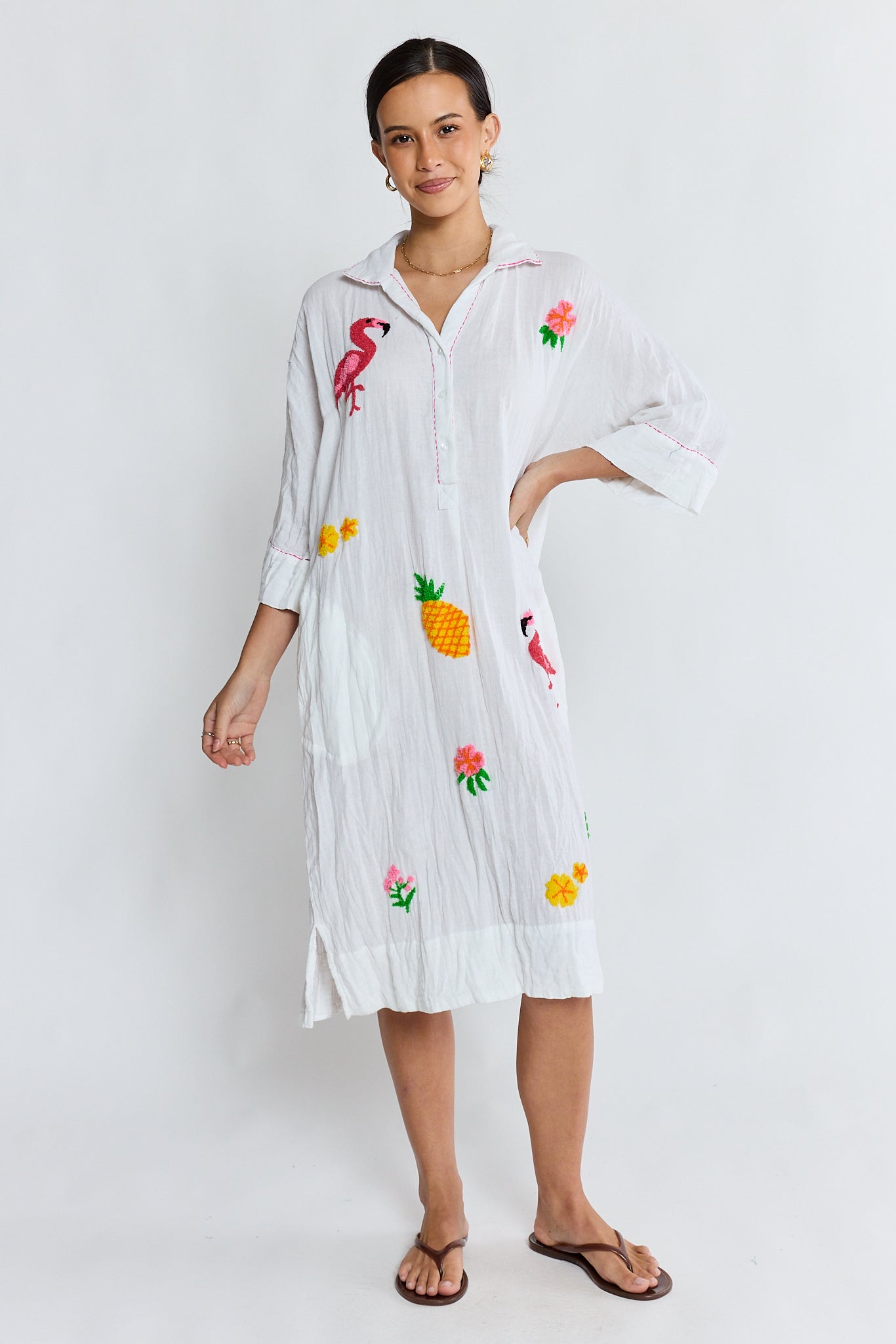 LulaLife Florida Kaftan (White)