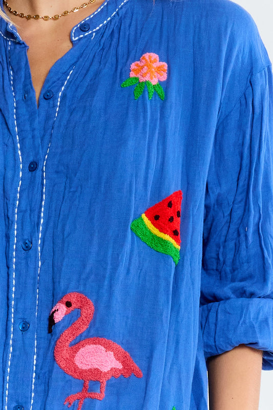 LulaLife Florida Shirt (Azure)