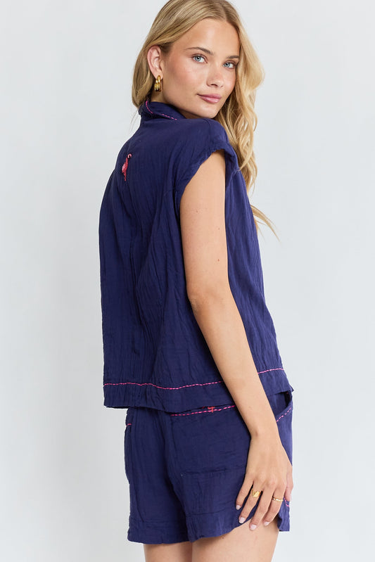 LulaLife Florida Top (Navy)