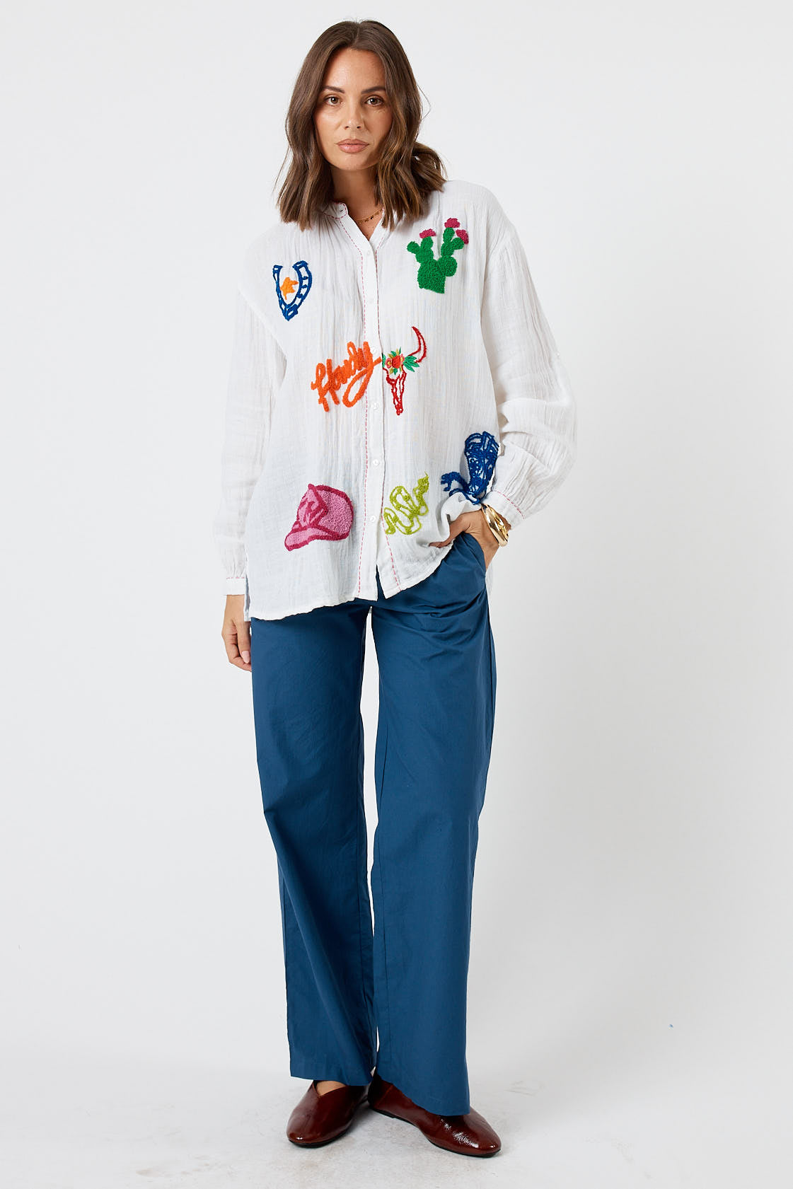 LulaLife Howdy Shirt (White)