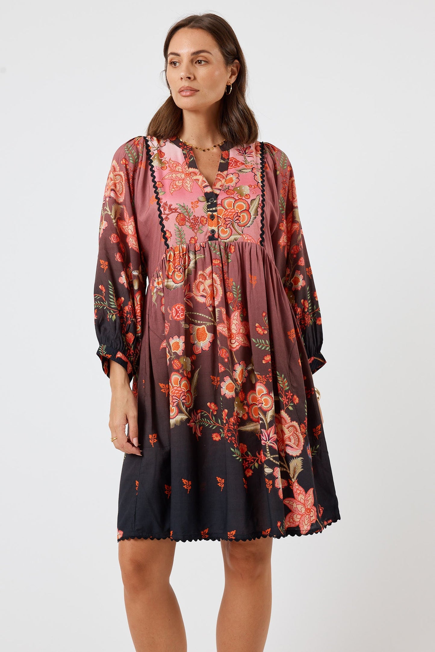 Image of Dresses. Product name - LulaLife Lovis Dress Flame in Flame colour by brand - LulaLife