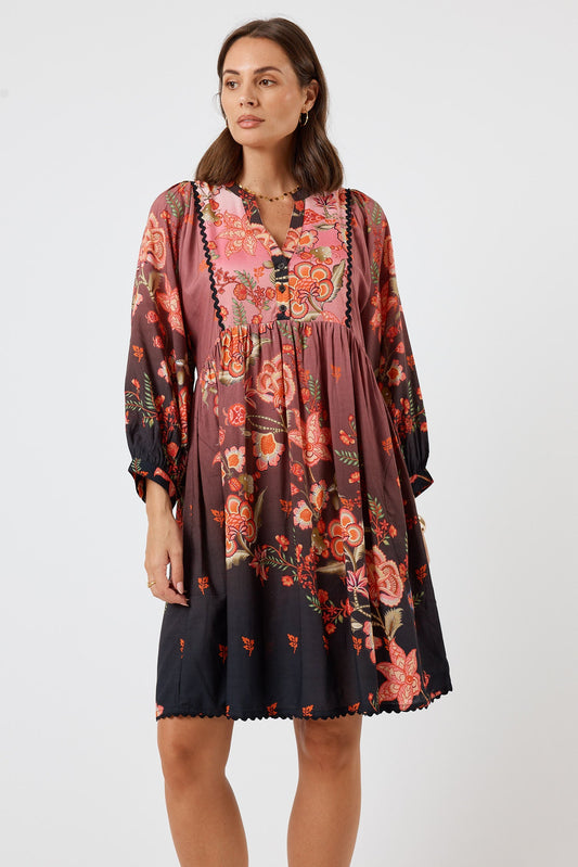 Image of Dresses. Product name - LulaLife Lovis Dress Flame in Flame colour by brand - LulaLife