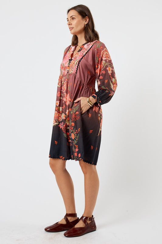 LulaLife Lovis Dress (Flame)