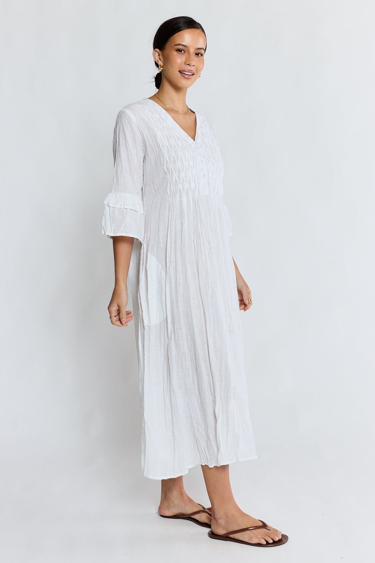 LulaLife Marilyn Midi (White)