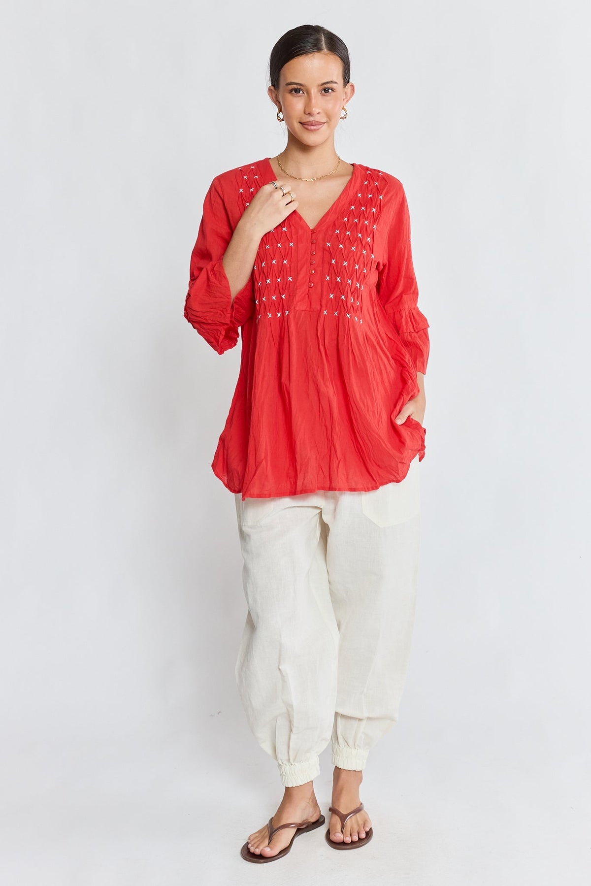 LulaLife Marilyn Shirt (Red)