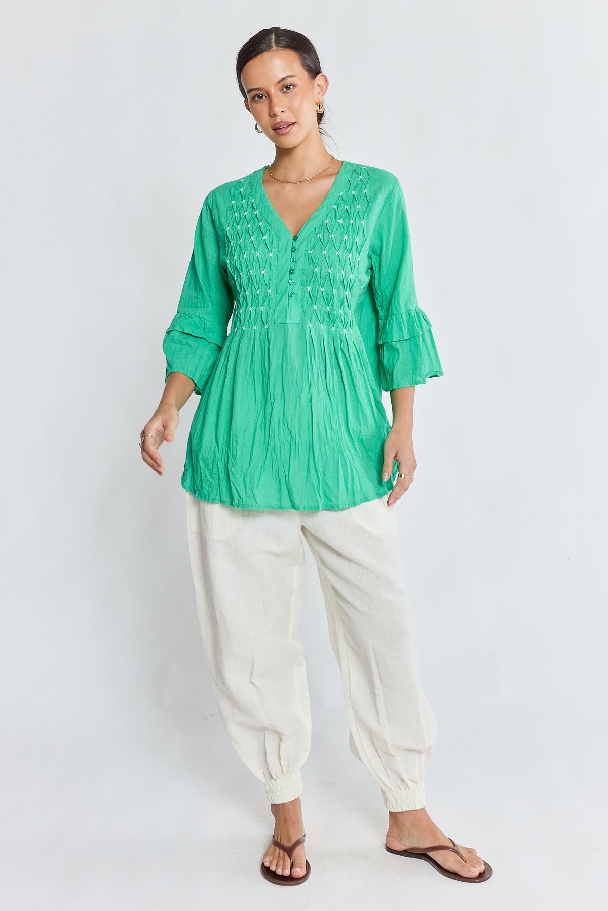 LulaLife Marilyn Shirt (Sea)