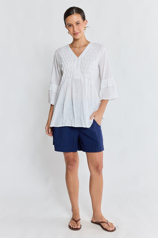 Image of Shirts. Product name - LulaLife Marilyn Shirt White in White colour by brand - Lulalife