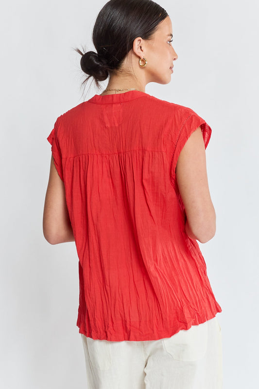 LulaLife Marilyn Top (Red)