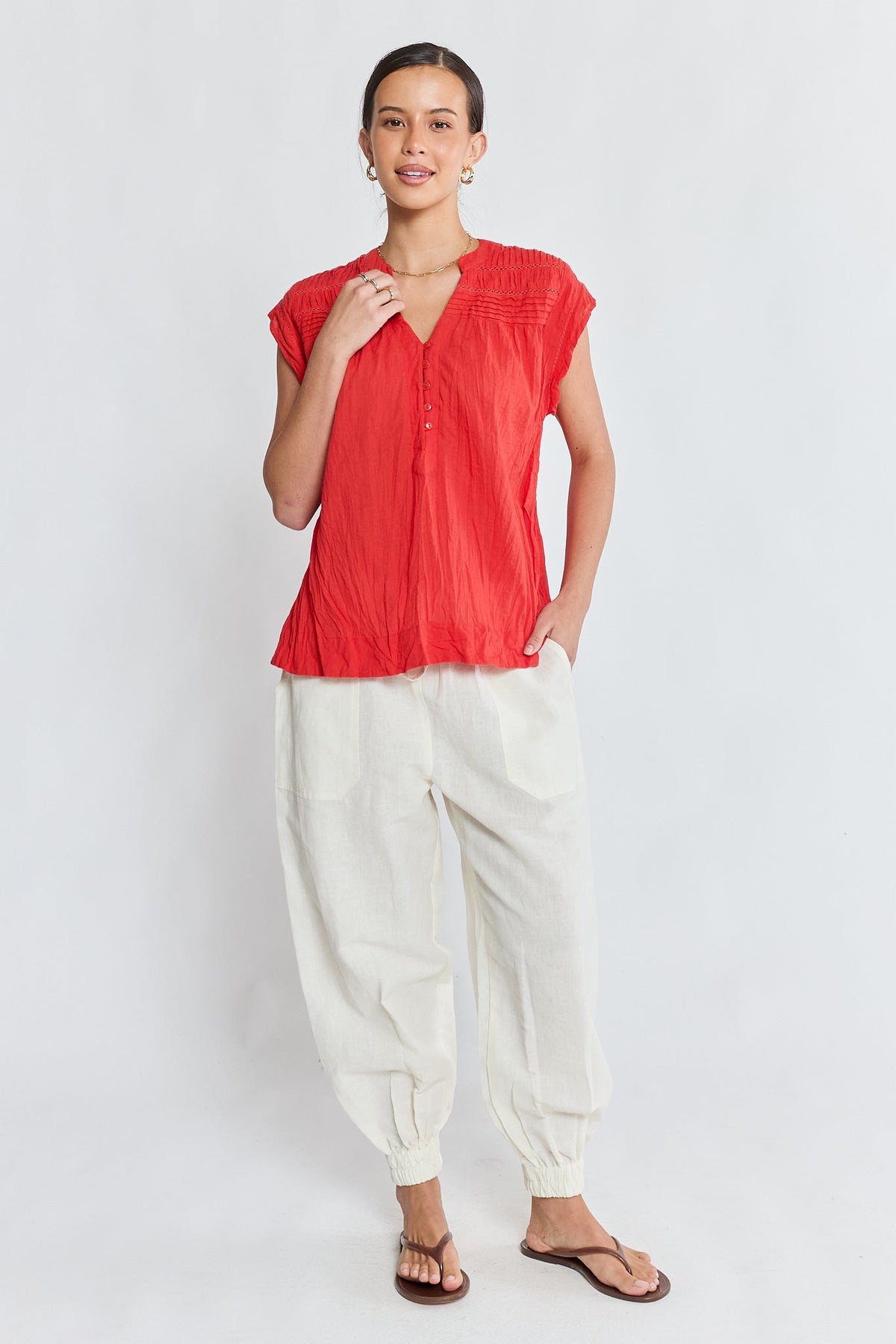 LulaLife Marilyn Top (Red)