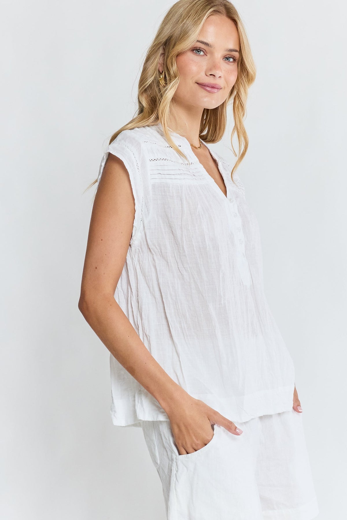 LulaLife Marilyn Top (White)