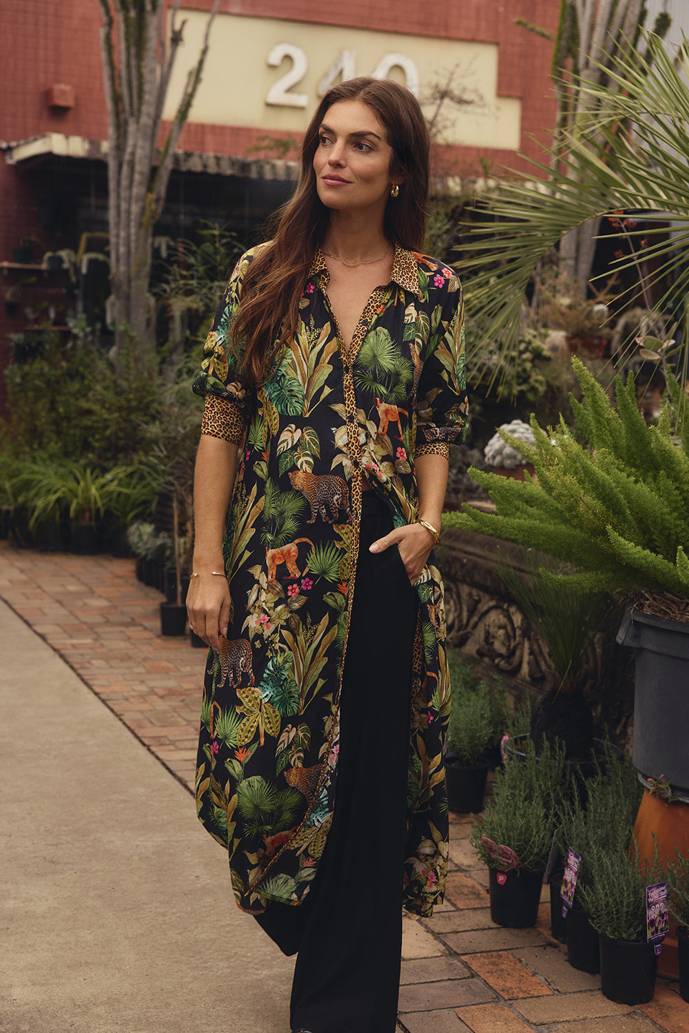 Image of Dresses. Product name - LulaLife Midnight Safari Midi in Midi colour by brand - Lulalife