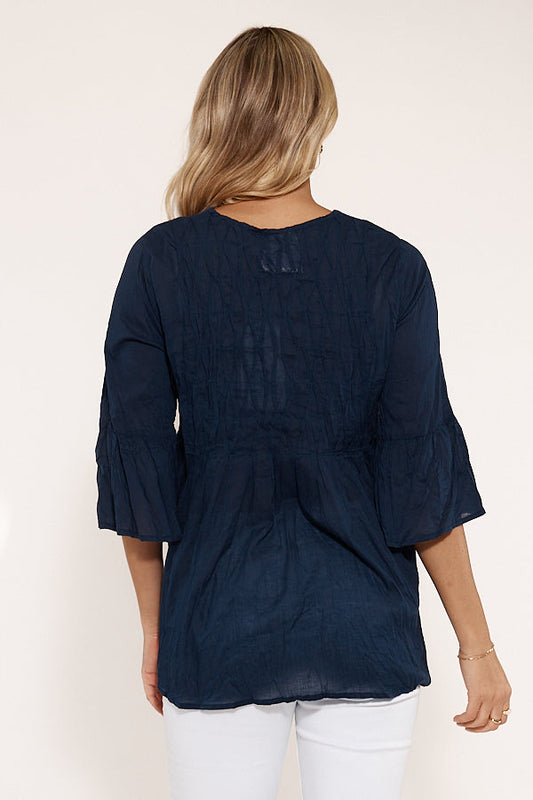 Lulalife Midori Shirt | EXCLUSIVE (Navy)