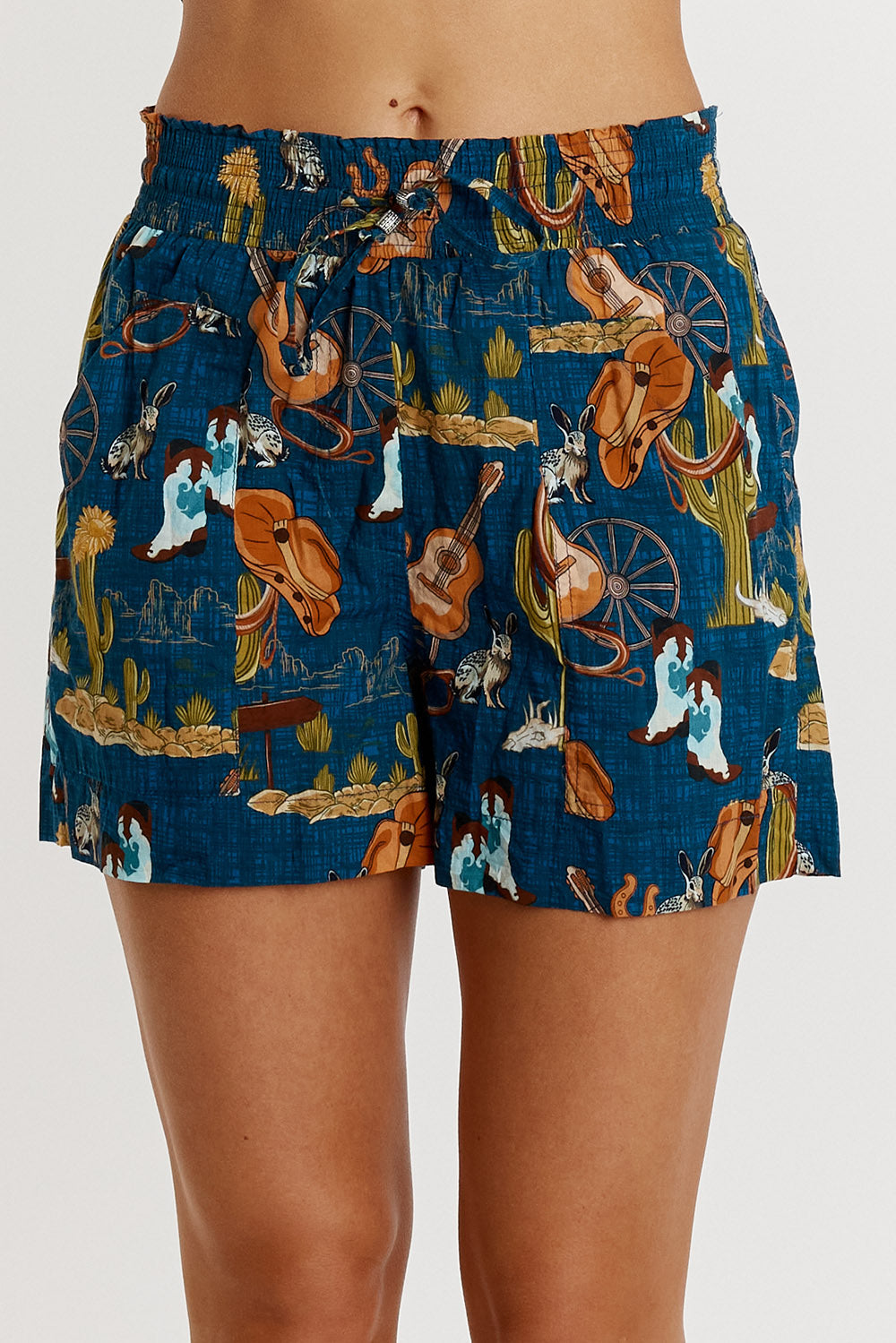 LulaLife Prairie Short (Navy)