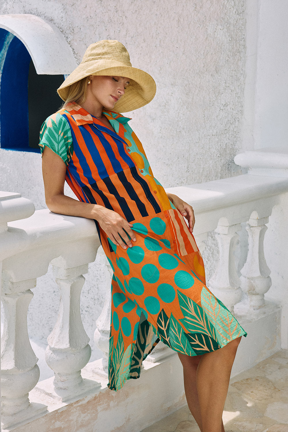 Image of Dresses. Product name - PRE SALE | LulaLife Rhea Shirtmaker Flame in Flame colour by brand - Lulalife