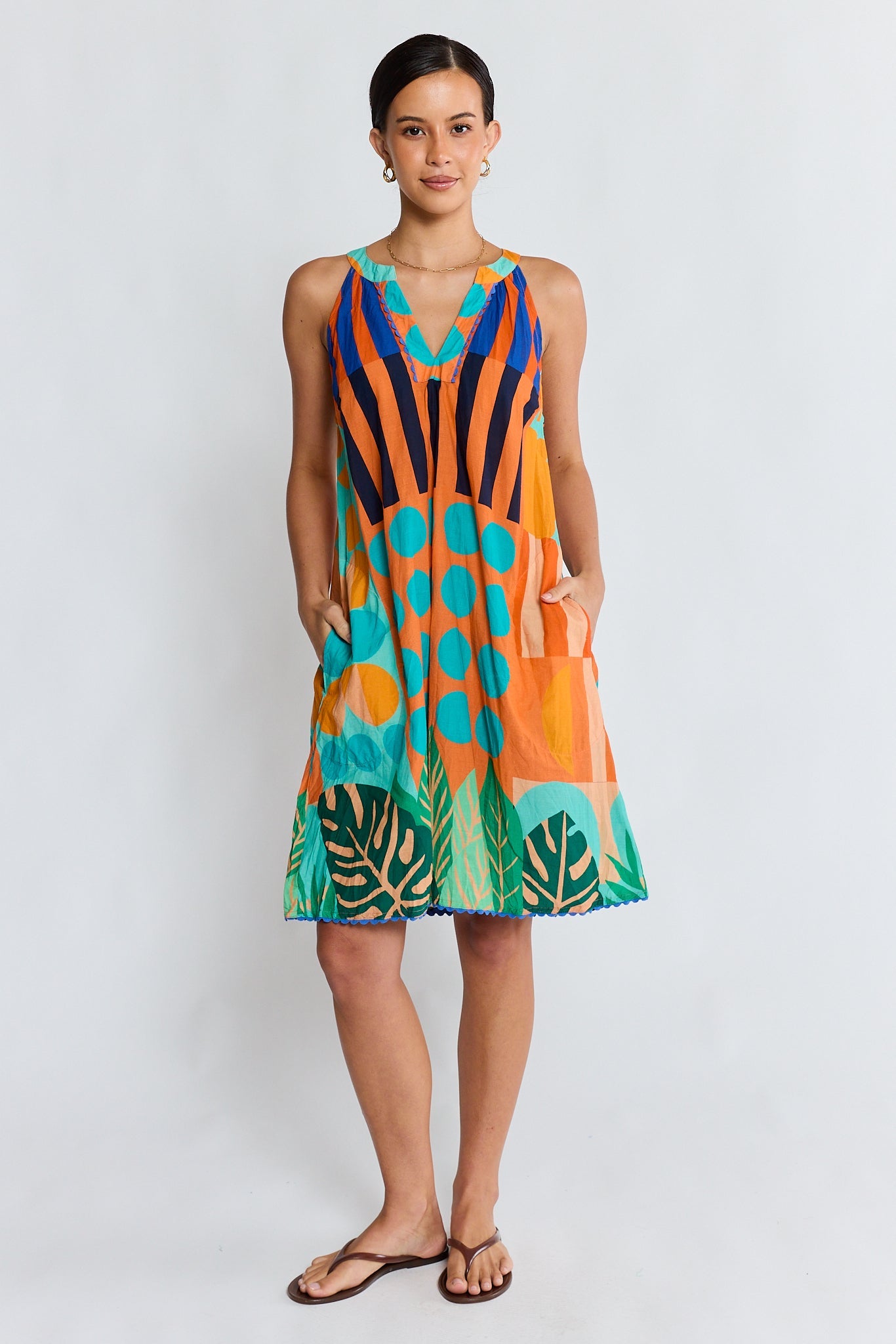 LulaLife Rhea Sundress (Flame)