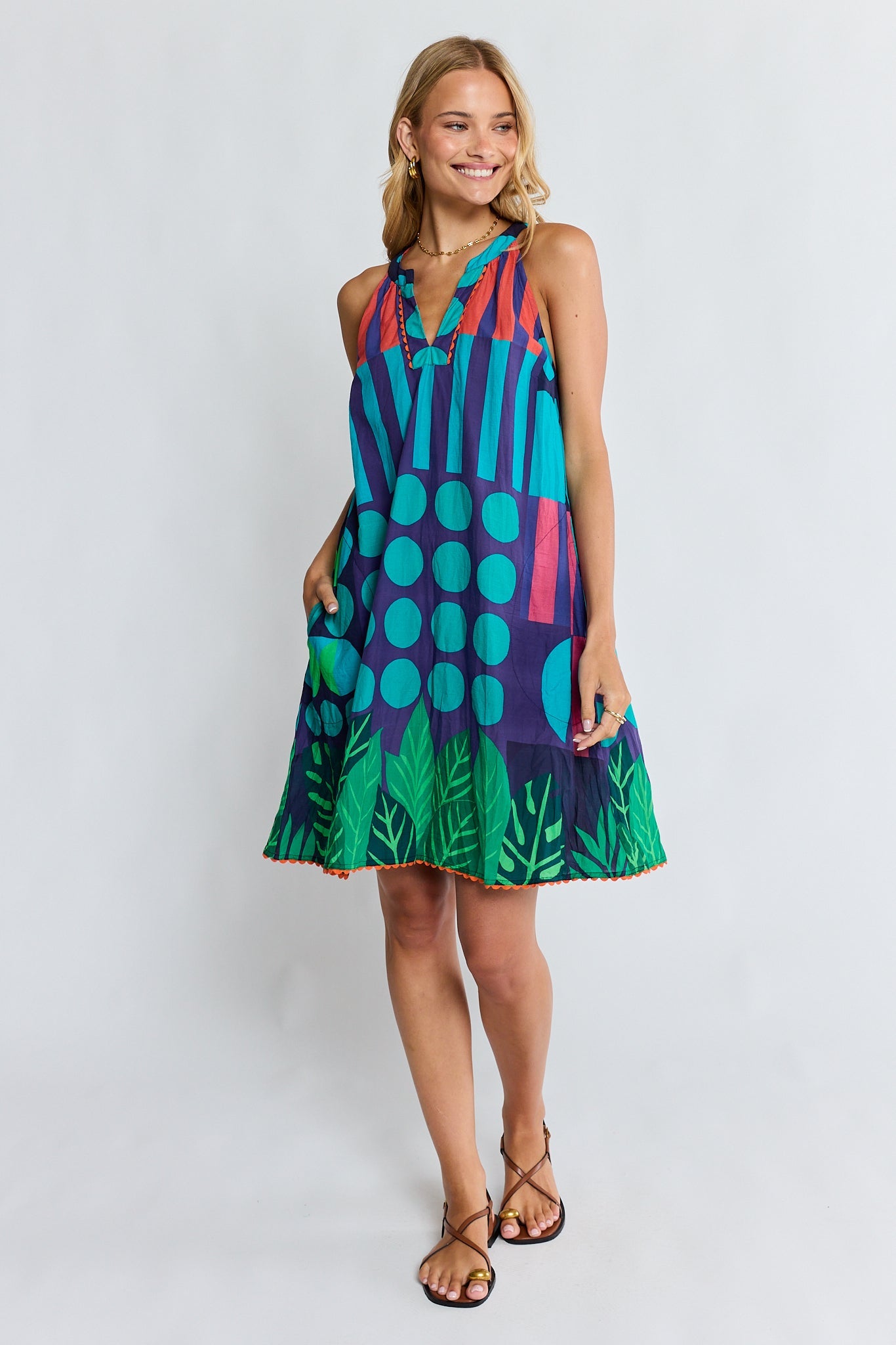 LulaLife Rhea Sundress (Navy)
