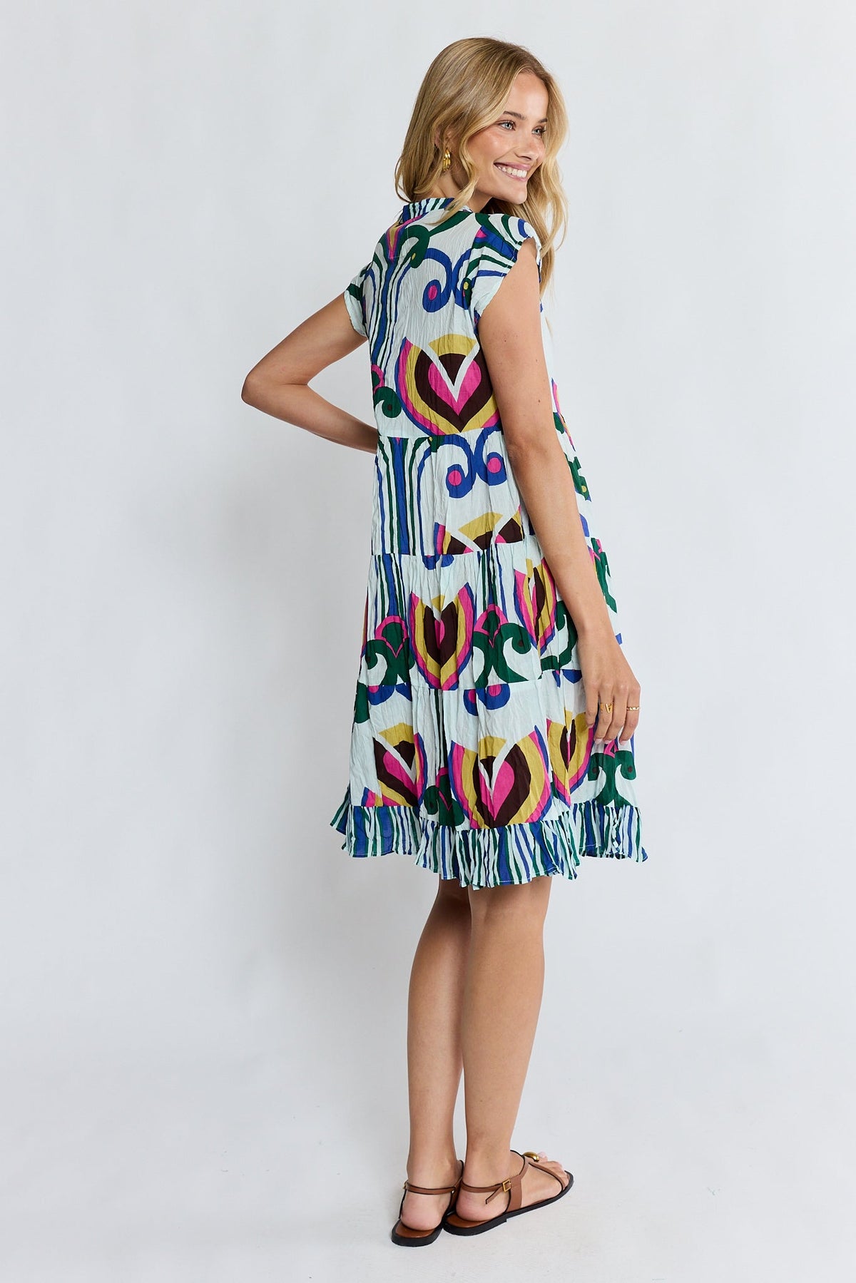 PRE SALE | LulaLife Sadie Tier Dress (Ocean)
