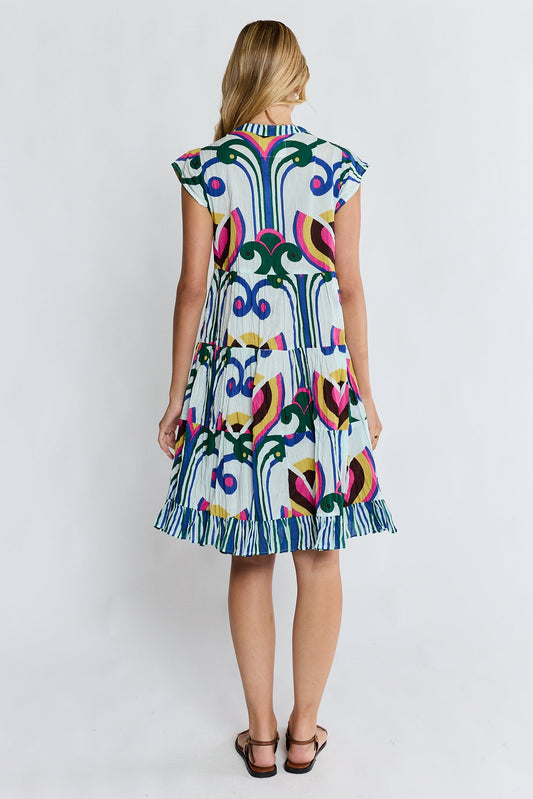 PRE SALE | LulaLife Sadie Tier Dress (Ocean)