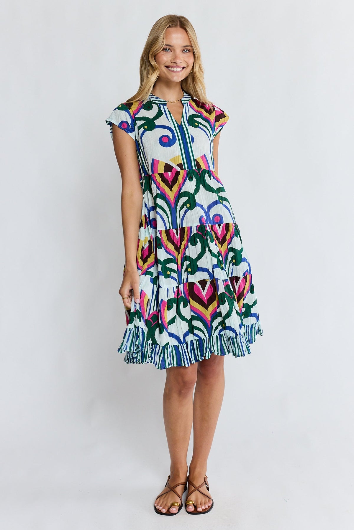 PRE SALE | LulaLife Sadie Tier Dress (Ocean)