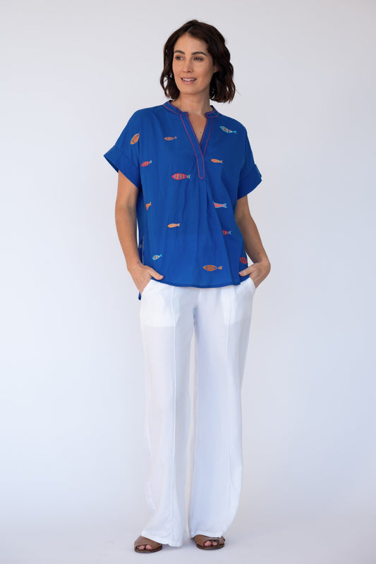 LulaLife Sardine Top (Ocean)