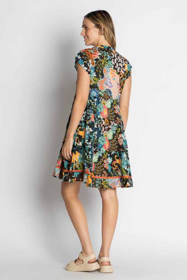 LulaLife Yara Tiered Dress (Red)