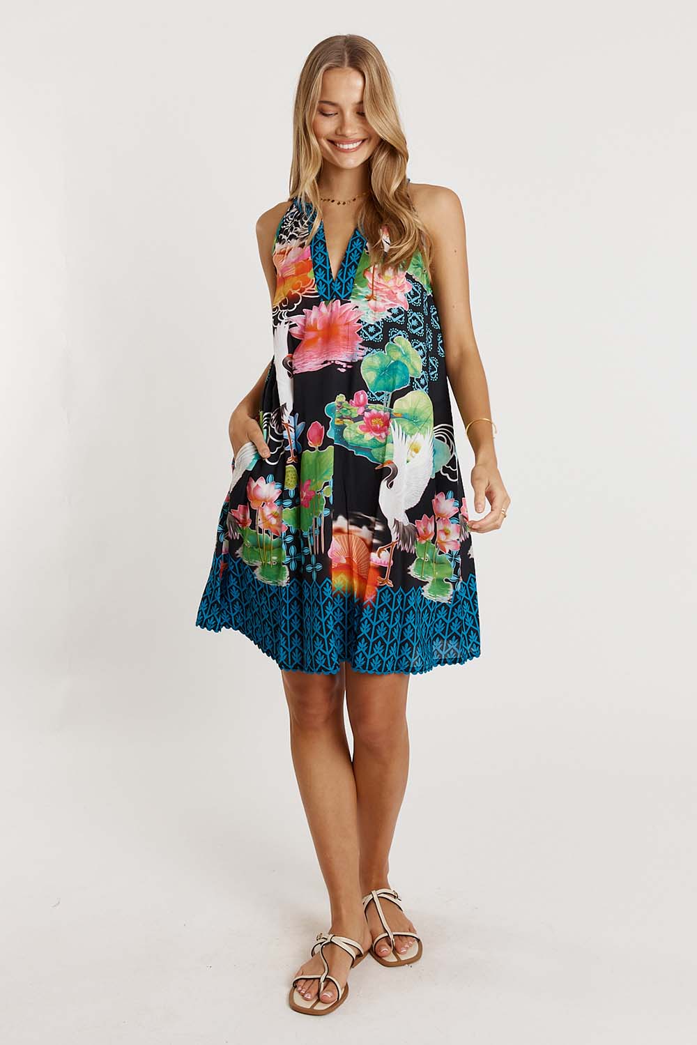 LulaLife Akiko Sundress (Ocean)