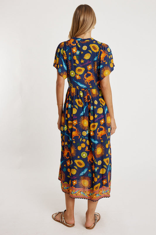 LulaLife Aliyah Midi (Navy)