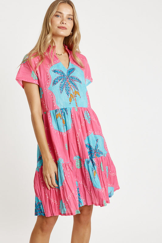 Image of Dresses. Productname: LulaLife Anaya Dress Pink in Pink colour by brand - LulaLife