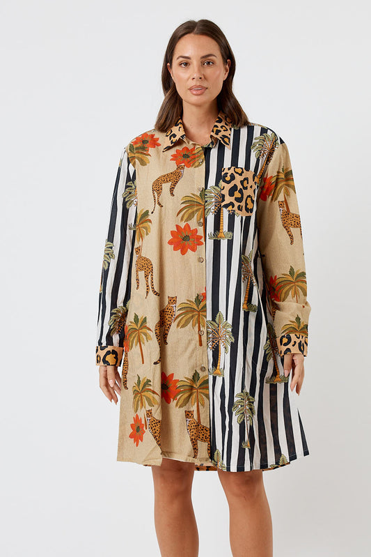 Image of Dresses. Productname: LulaLife Congo Shirtmaker Natural | EXCLUSIVE in Natural colour by brand - LulaLife