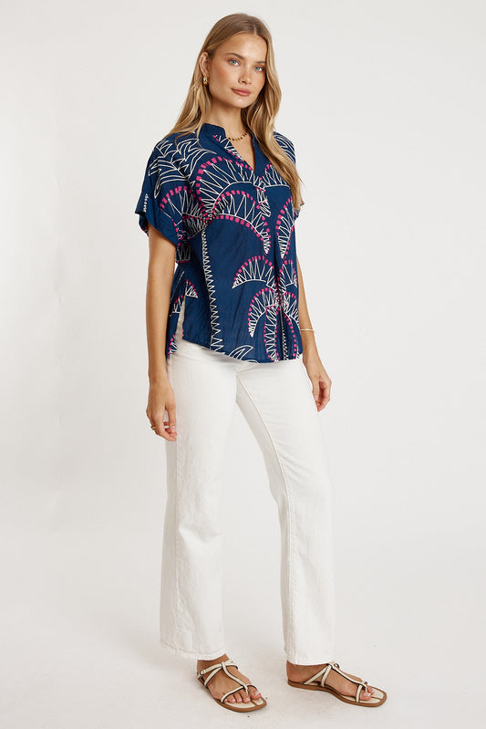 LulaLife Idalia Top (Navy)