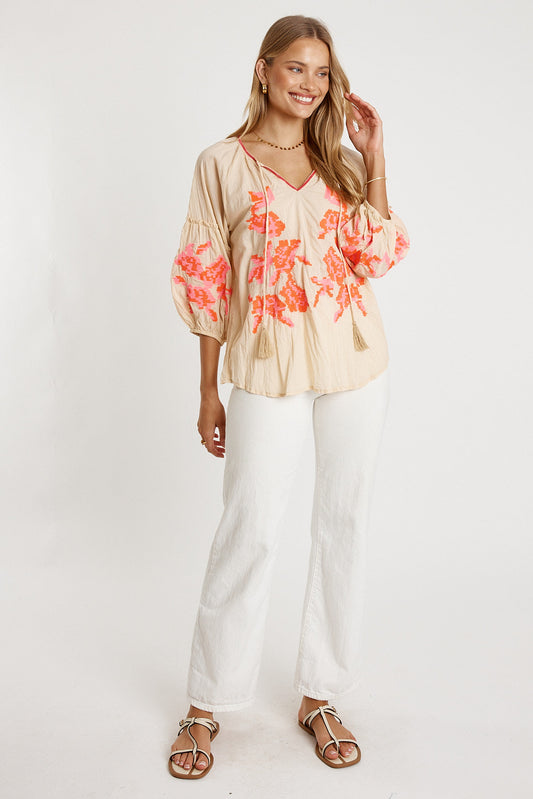 LulaLife Rosalind Top (Ecru)