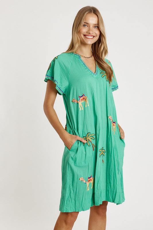 Image of Dresses. Productname: LulaLife Sahara Dress Sea in Sea colour by brand - LulaLife
