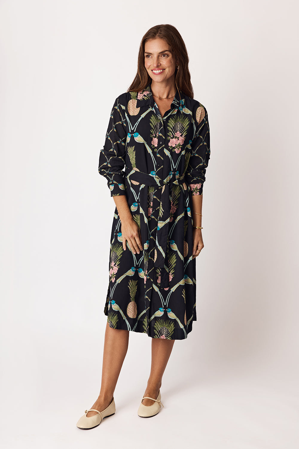 Image of Dresses. Product name - LulaSoul Beaumont Shirtmaker in Navy colour by brand - Lulasoul