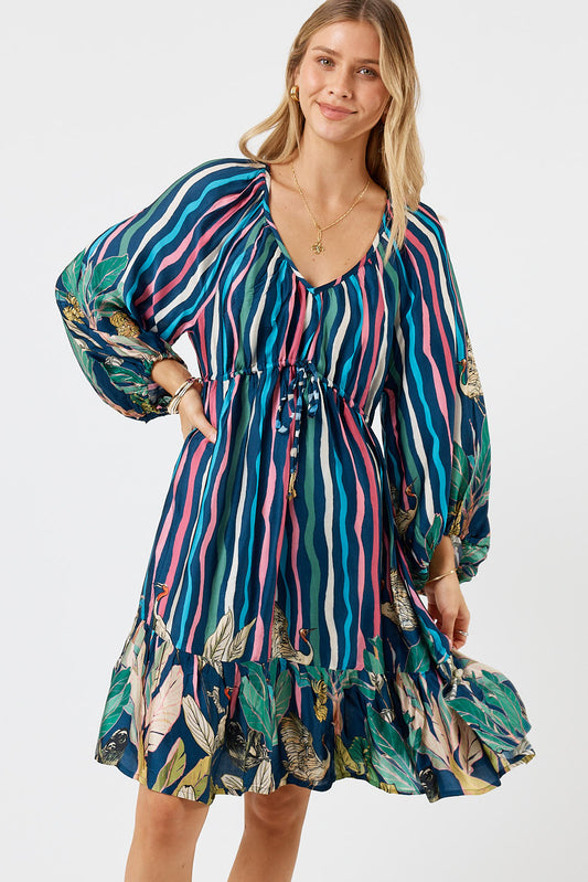 Image of Dresses. Product name - LulaSoul Cambridge Tie Dress in Dress colour by brand - LulaSoul