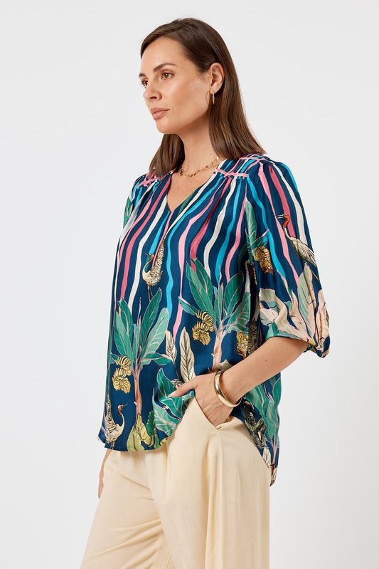 LulaSoul Cambridge Top (Berry)