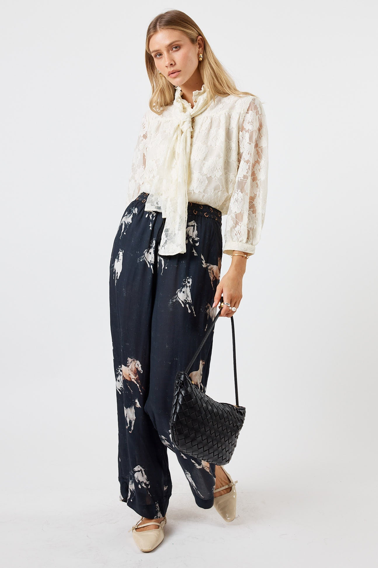 LulaSoul Chandler Lace Shirt (Cream)