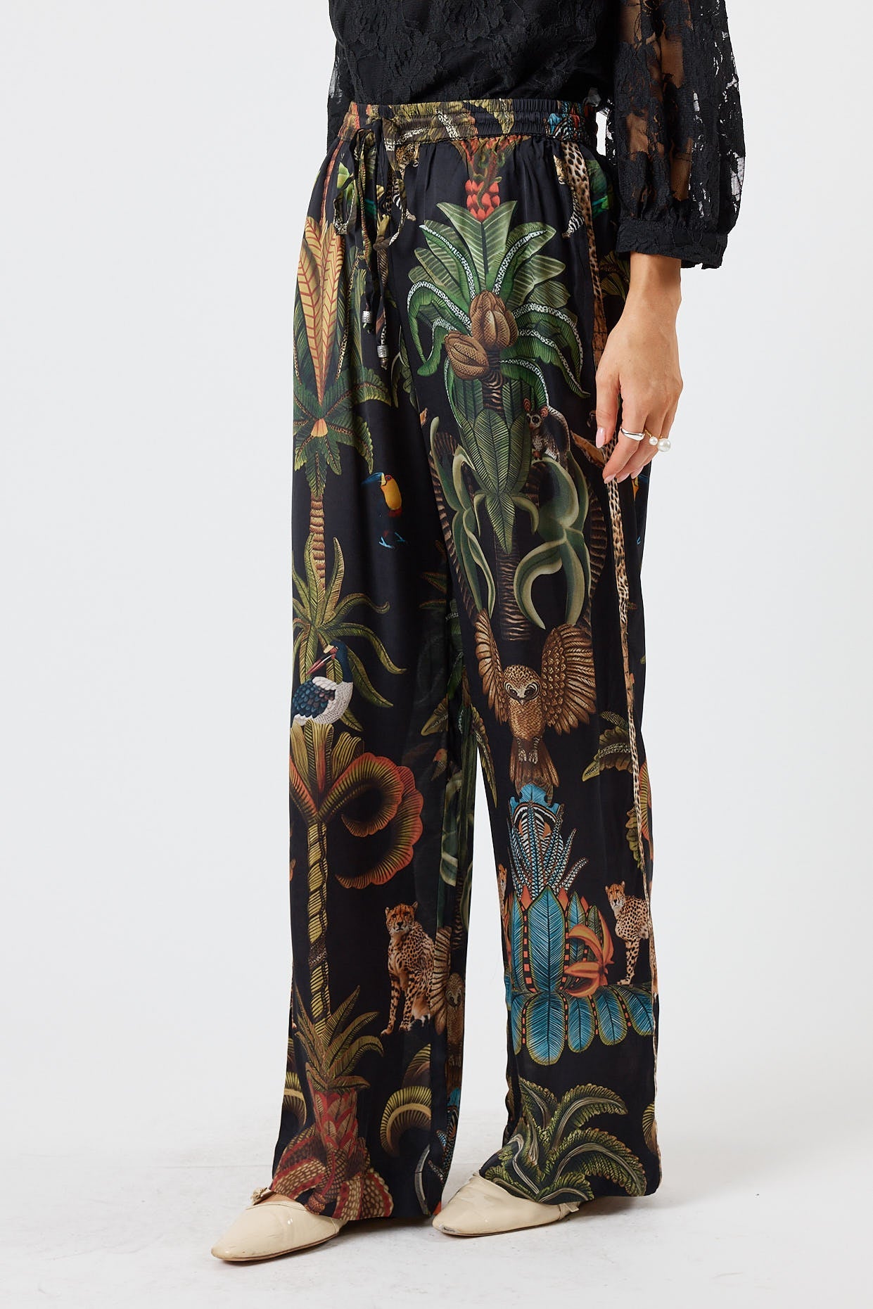 LulaSoul Cheetah Pant (Black)