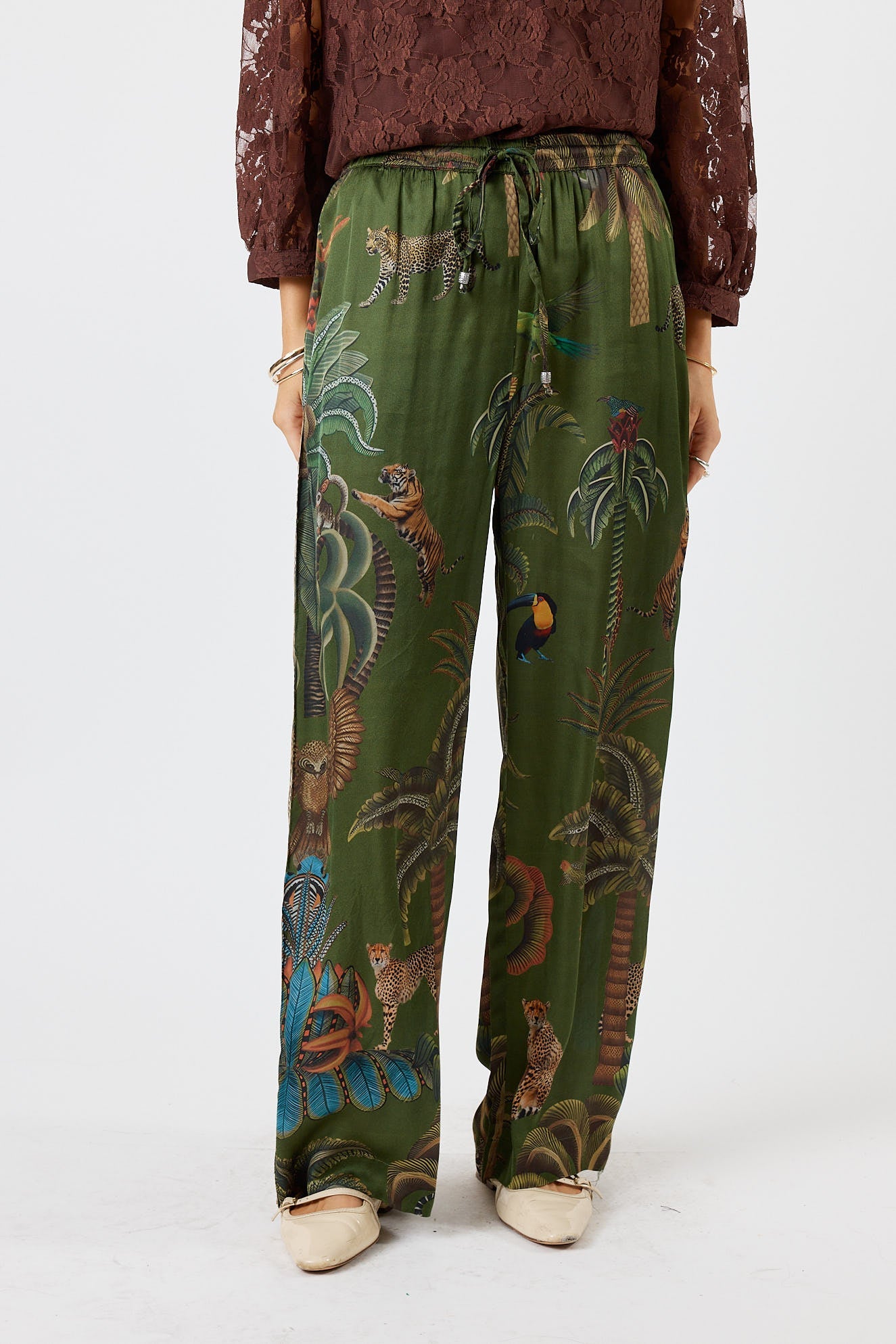 LulaSoul Cheetah Pant (Olive)
