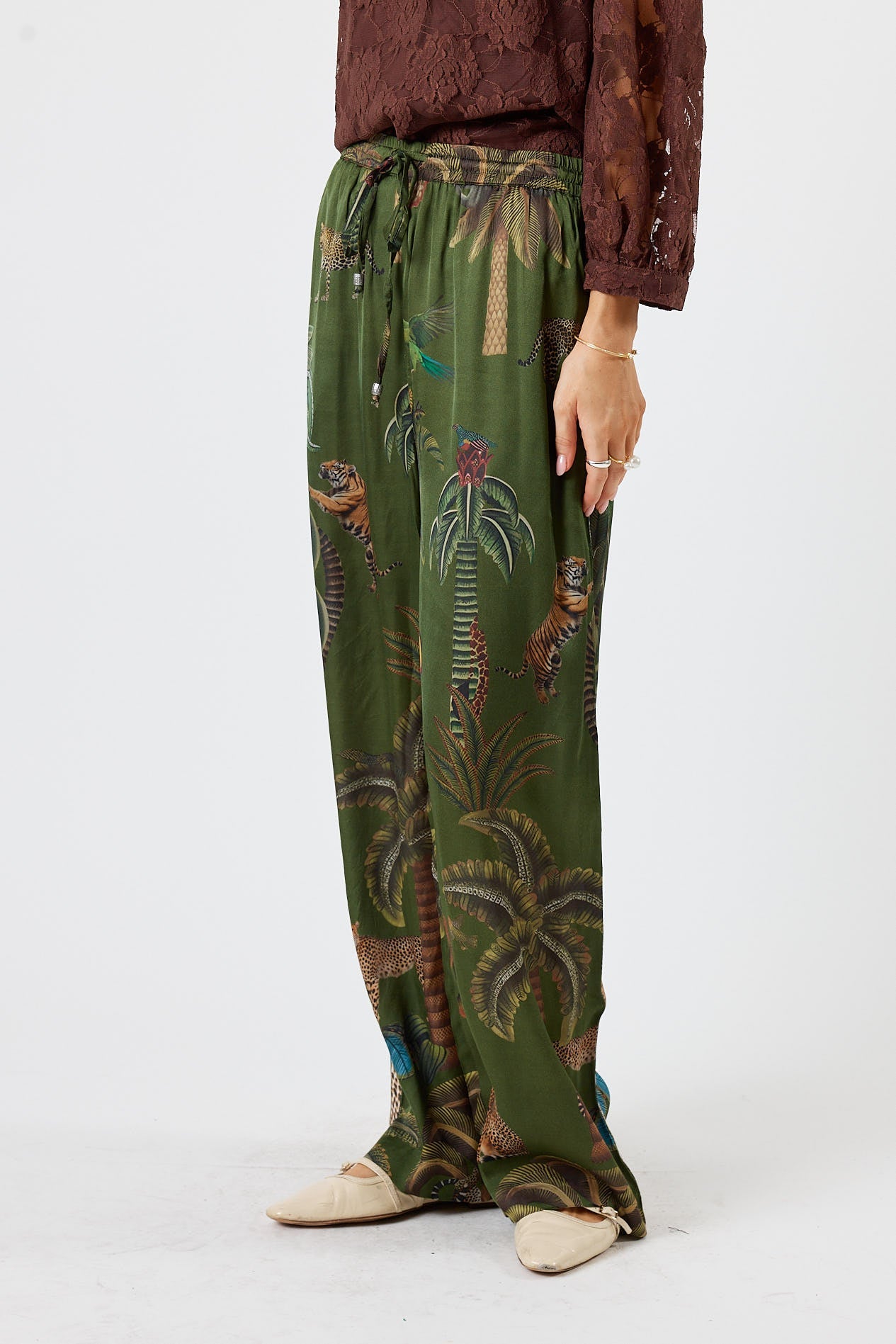 LulaSoul Cheetah Pant (Olive)