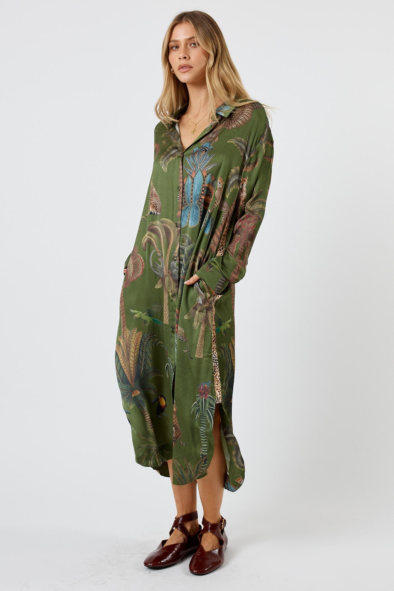 LulaSoul Cheetah Shirtmaker (Olive)