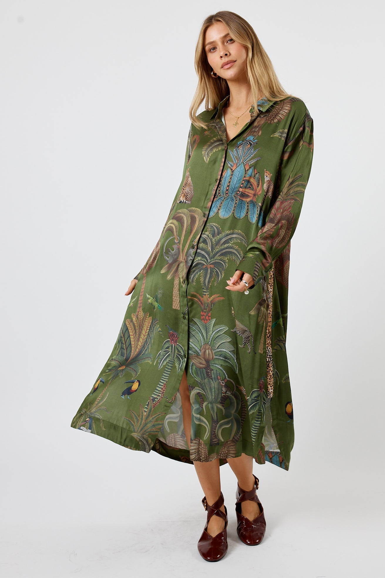 LulaSoul Cheetah Shirtmaker (Olive)