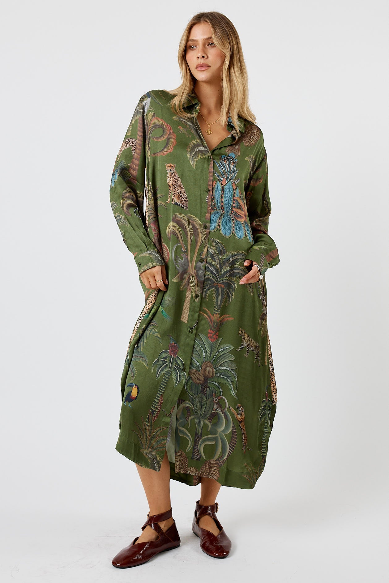 LulaSoul Cheetah Shirtmaker (Olive)