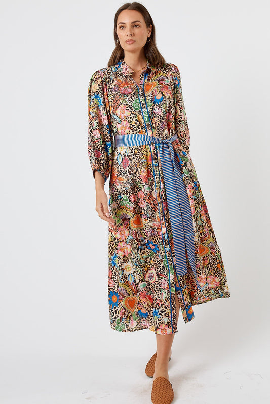 Image of Dresses. Product name - LulaSoul Eden Button Midi in Midi colour by brand - LulaSoul