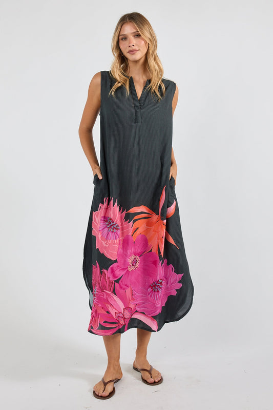 Image of Dresses. Product name - PRE SALE | LulaSoul Hana Sleeveless Maxi Black in Black colour by brand - Lulasoul