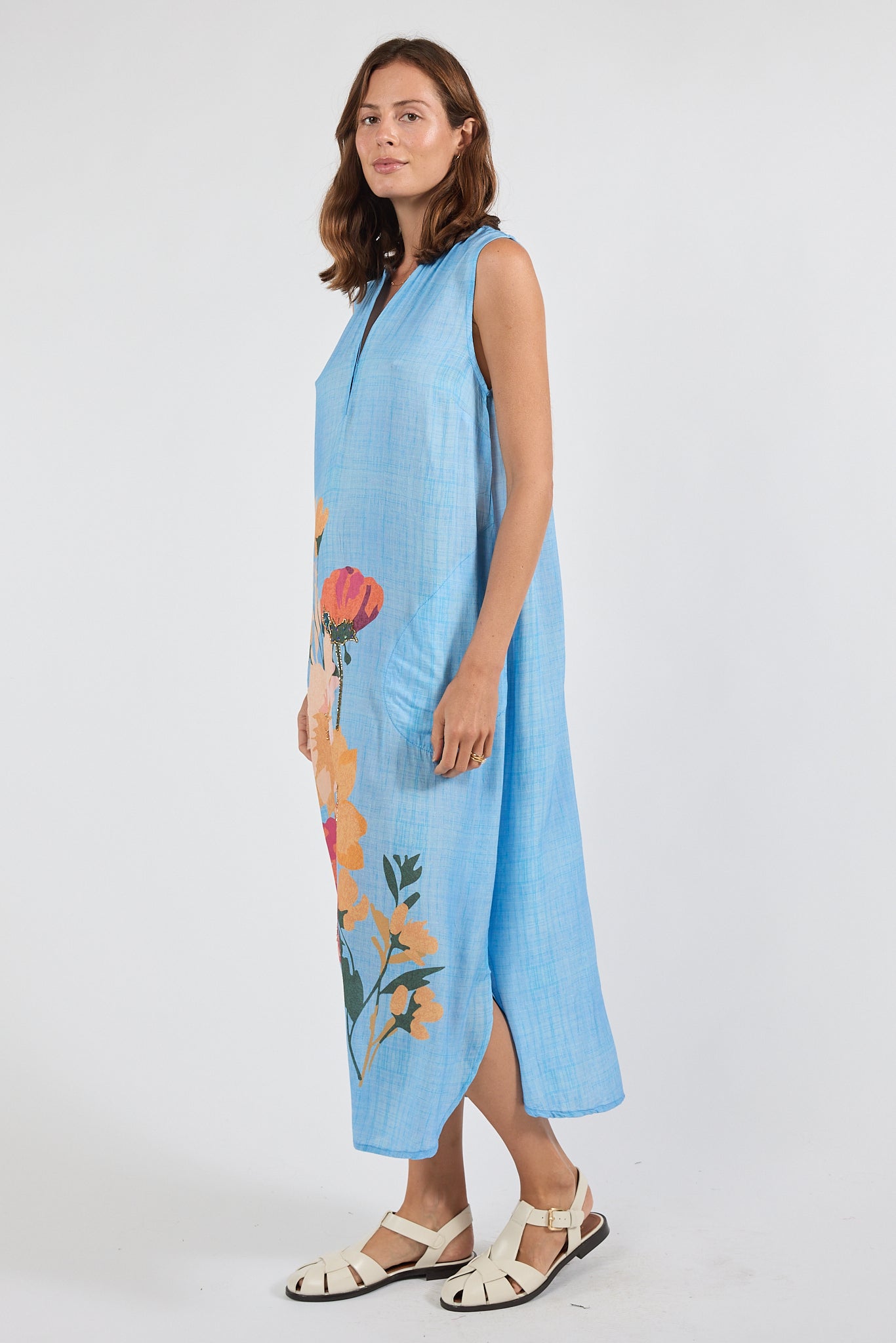 PRE SALE | LulaSoul Hana Sleeveless Maxi (Indigo)