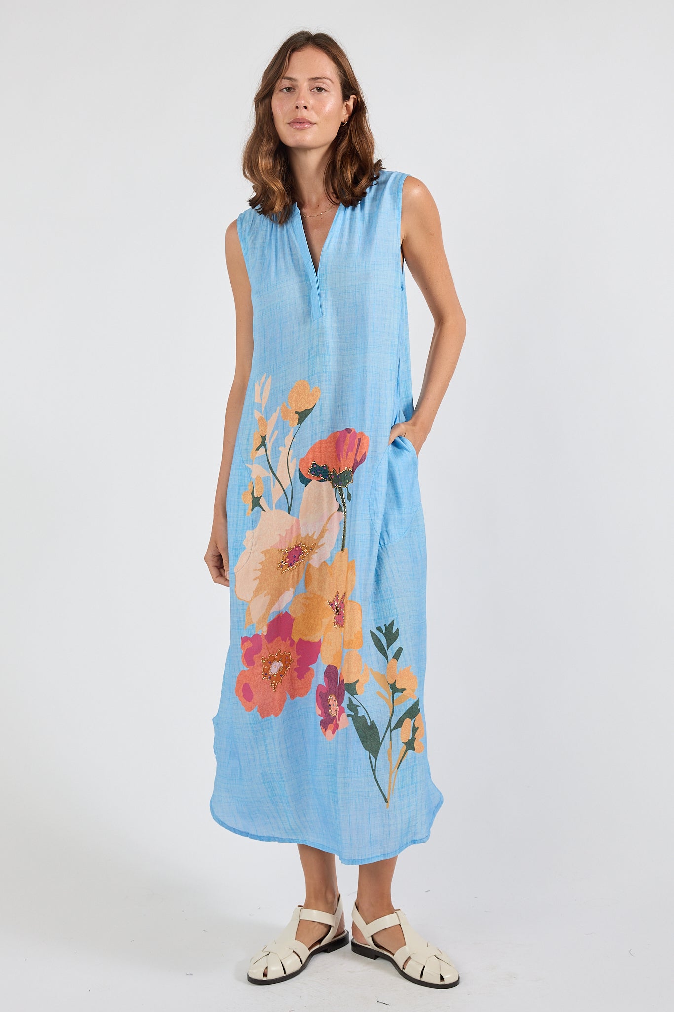 PRE SALE | LulaSoul Hana Sleeveless Maxi (Indigo)