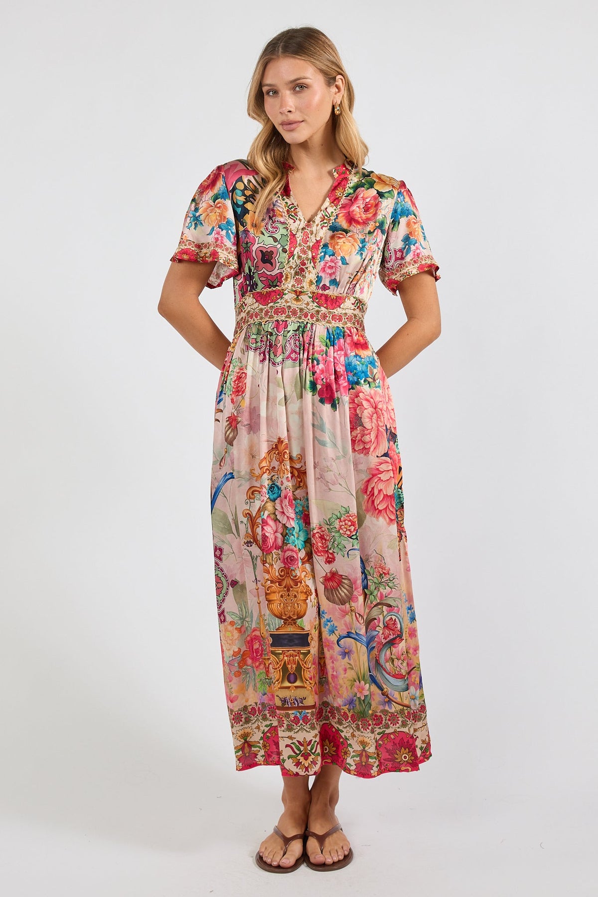 Image of Dresses. Product name - LulaSoul Jardine Midi in Midi colour by brand - Lulasoul