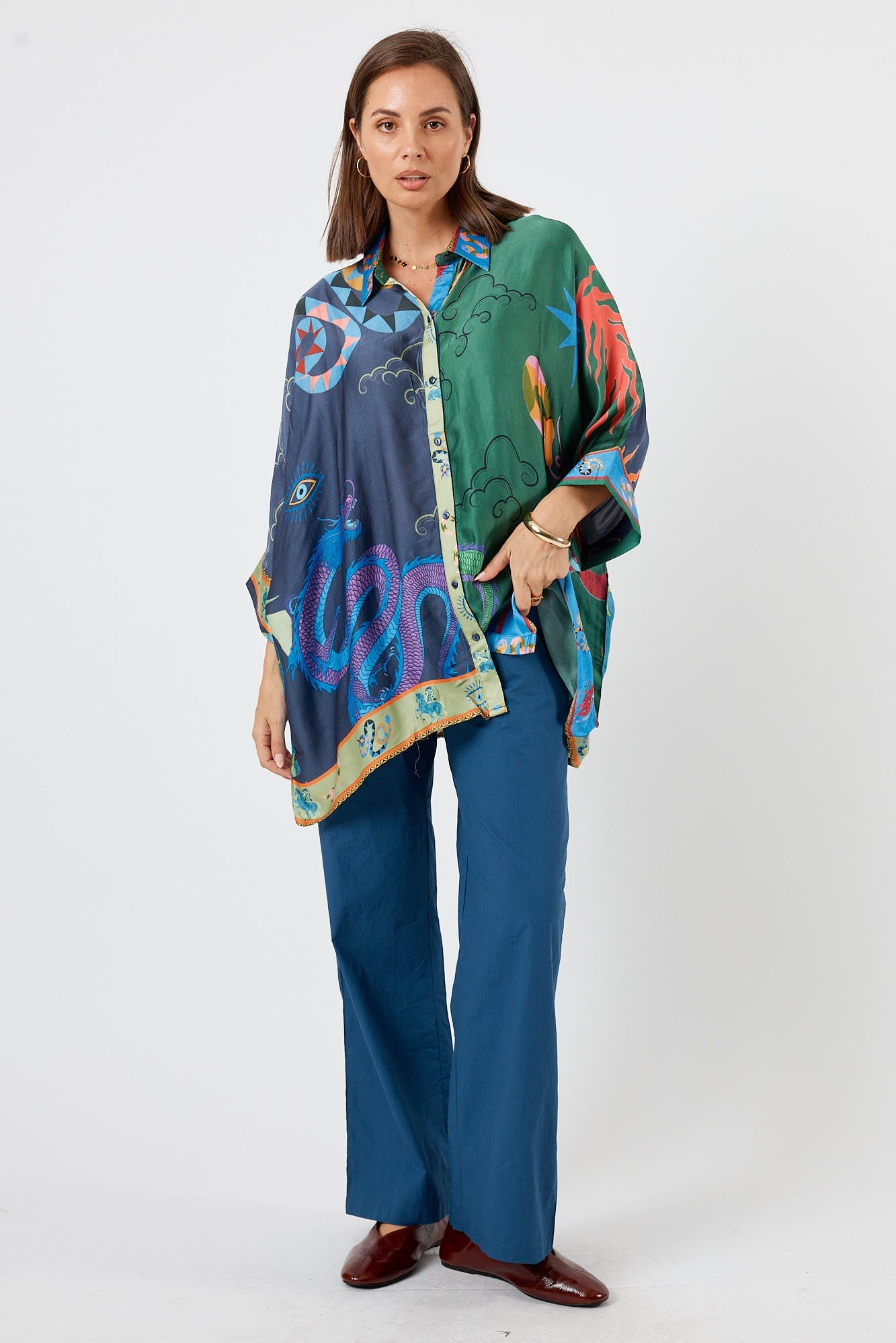 LulaSoul Kamloops Kaftan Top (Multi)