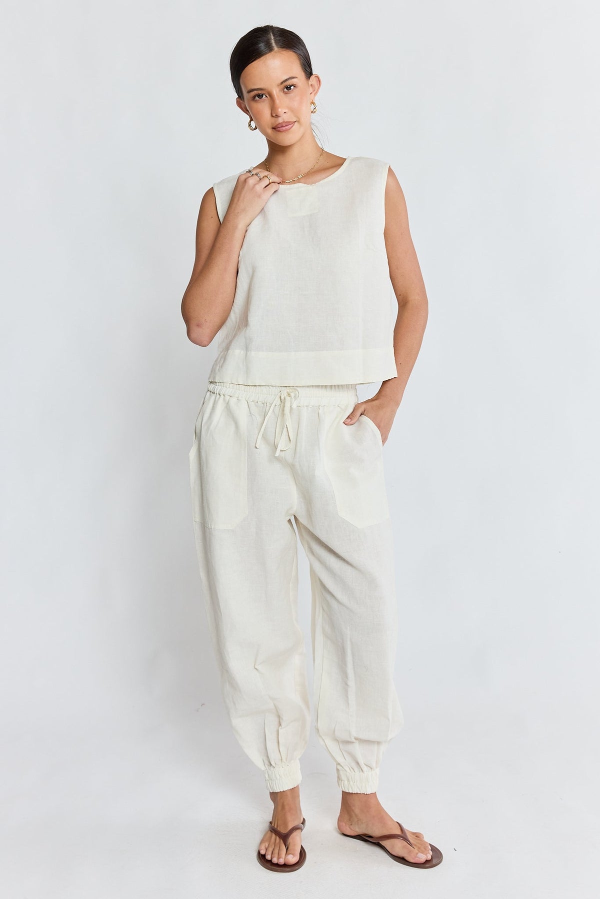 PRE SALE | LulaSoul Marissa Shell Top (Ivory)