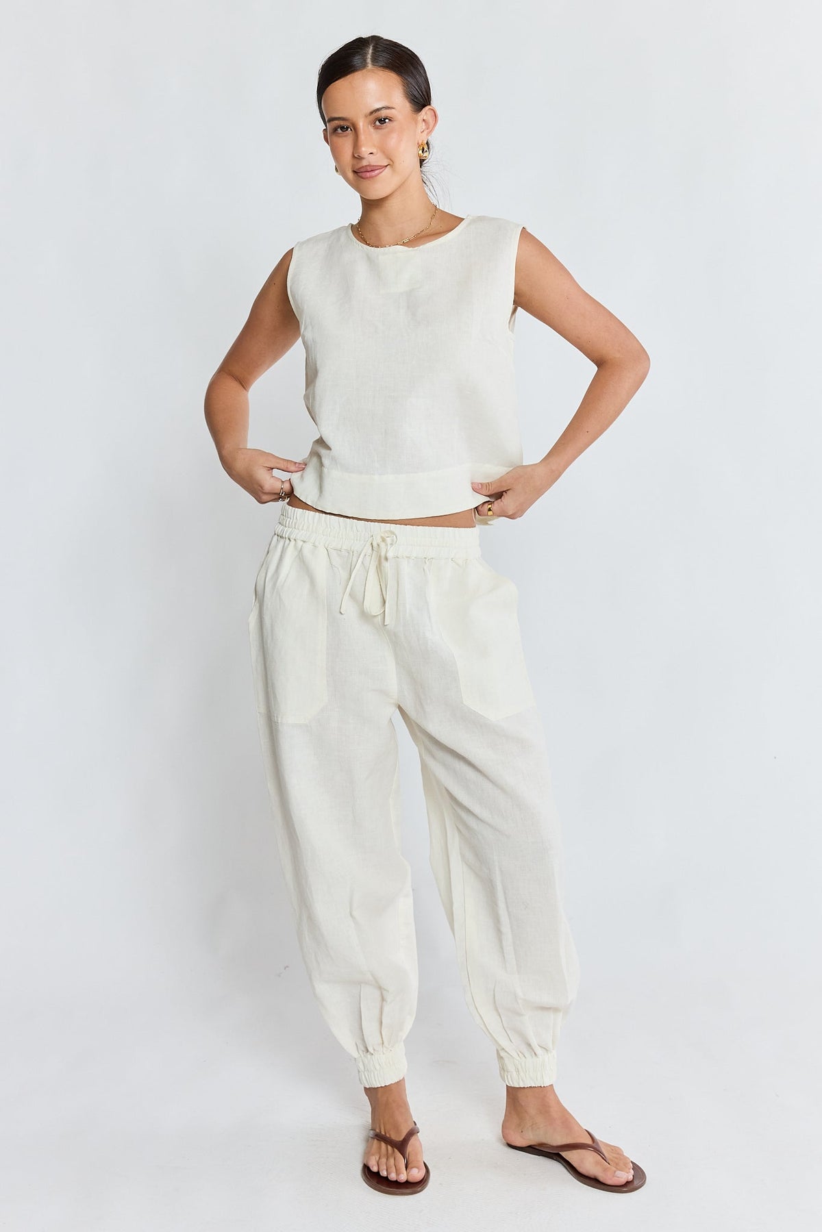 PRE SALE | LulaSoul Marissa Shell Top (Ivory)